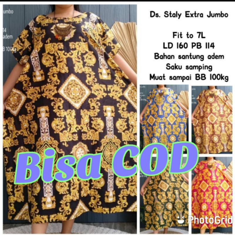 daster staly extra jumbo | daster super jumbo ld 180 termurah WARNA RANDOM