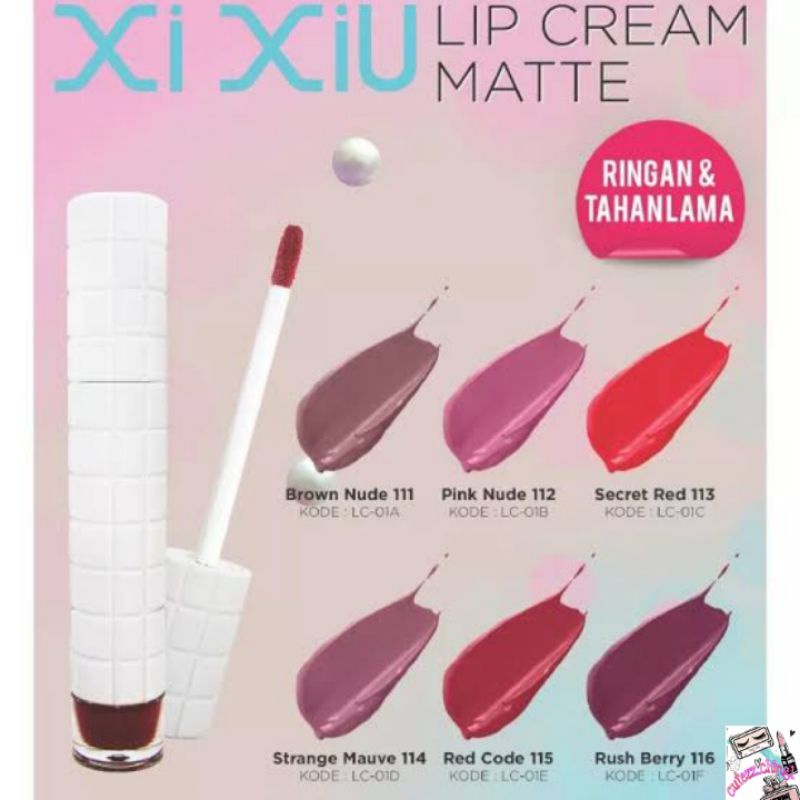 ☃Cutezz_Ching1☃Xi Xiu Lip Cream Matte 5g - Lip Cream