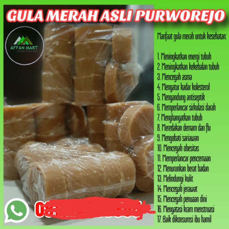 

gula merah asli tanpa ampas