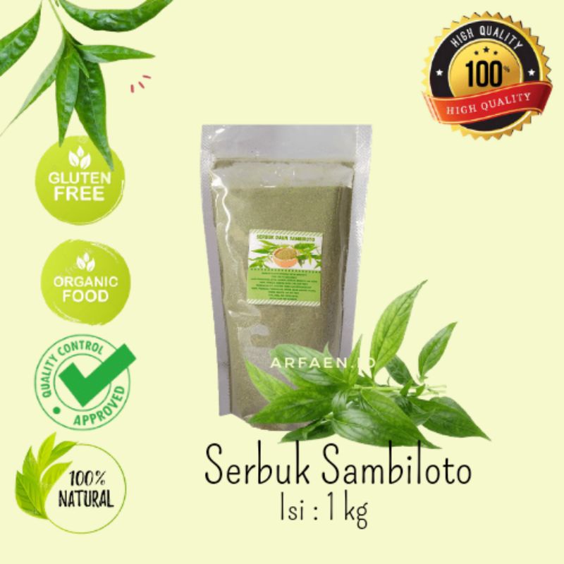 

Serbuk SAMBILOTO bubuk Sambiroto 1kg | Serbuk Sambiloto Asli