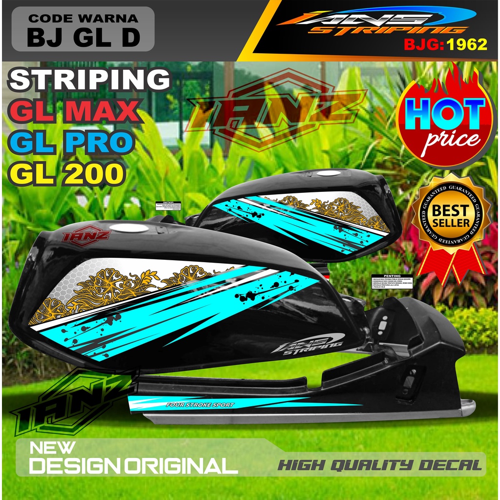 STIKER STRIPING MOTOR GL MAX GL PRO GL 100 / STRIPING MOTOR GL TERBARU / STIKER MOTOR TERMURAH / STRIPING GL MAX / STIKER GL PRO / STIKER MOTOR