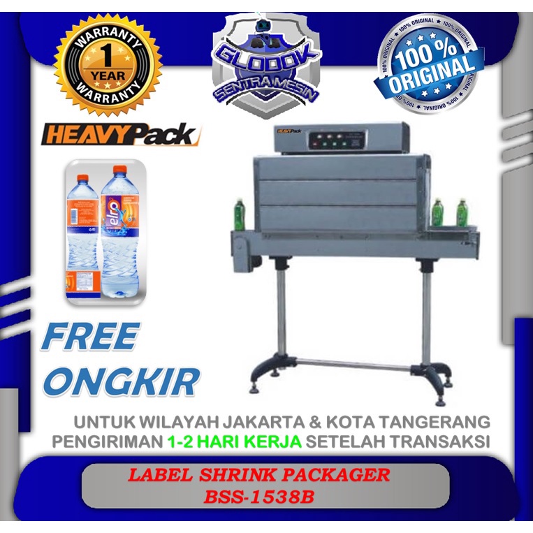 Label Shrink Machine label botol BSS-1538B HEAVYPACK
