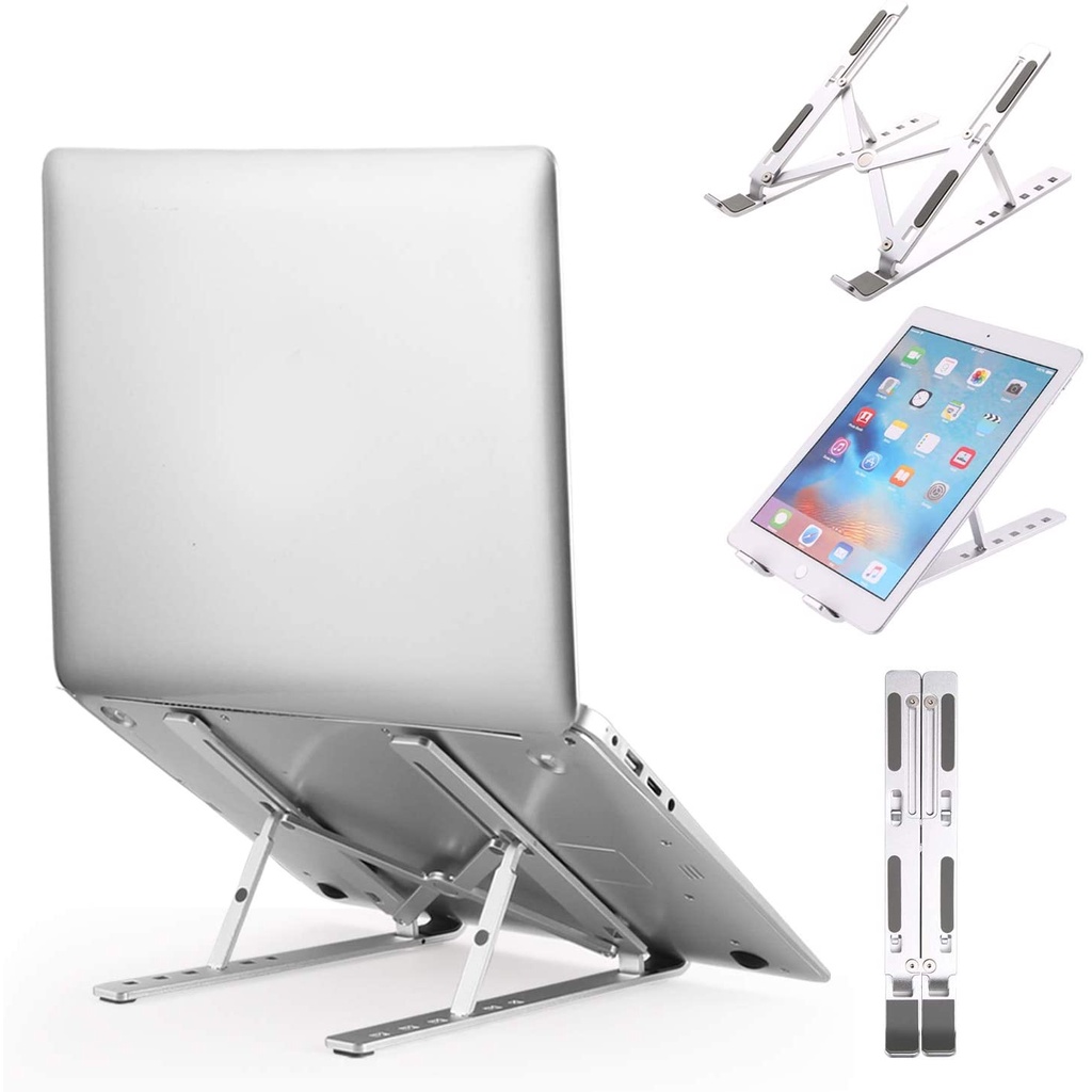 Laptop Notebook Macbook Tablet Stand Aluminium Adjustable Duduk Portable Notebook Holder LS-01&LS02-2