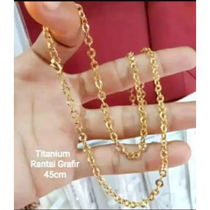 PERHIASAN PRIA WANITA TITANIUM ANTI KARAT MOTIF PILIHAN TERSEDIA GELANG TANGAN DAN KALUNG PILIHAN LAPIS EMAS