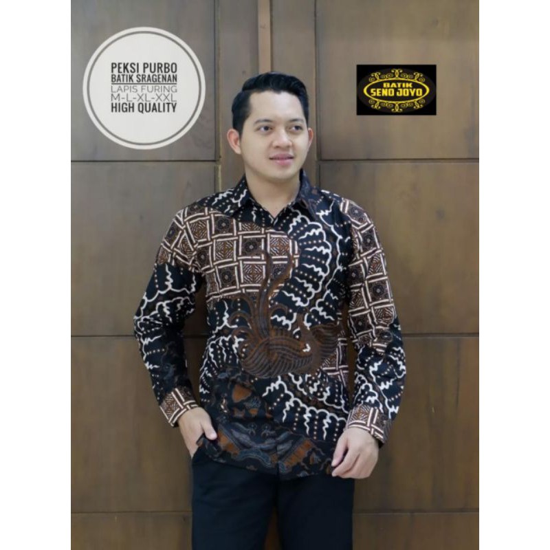 TERBARU! Kemeja Batik Eksklusif Lengan Panjang Batik Full Furing PEKSI PURBO PANJANG