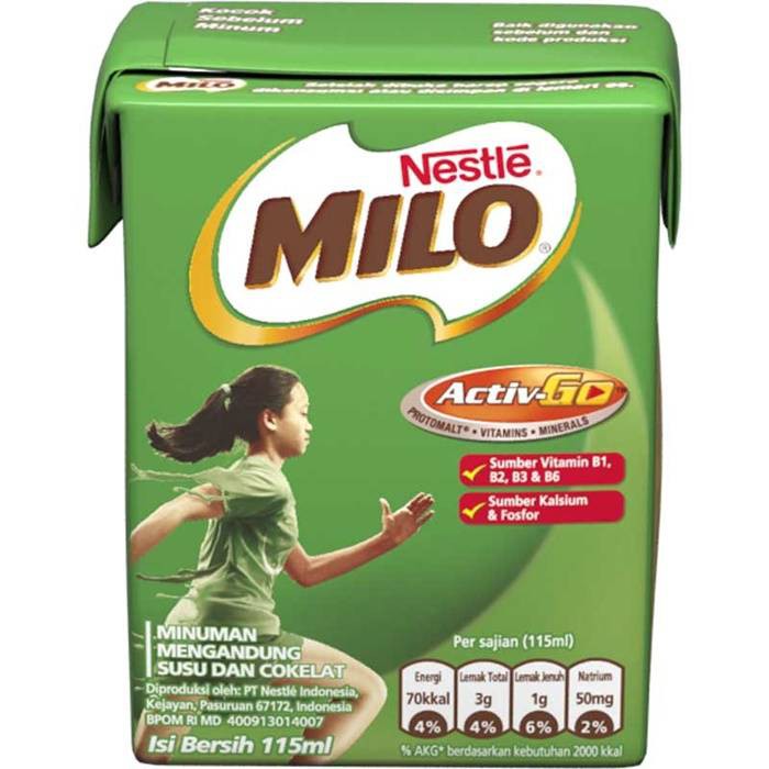 

Milo Actigen - E UHT 115ml, Milo Susu