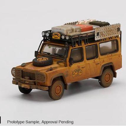 DIECAST 64 LAND ROVER DEFENDER CAMEL DIRTY