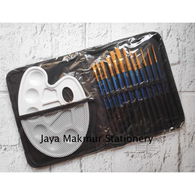

PROMO Set alat seni lukis kuas palet joyko BRS-7
