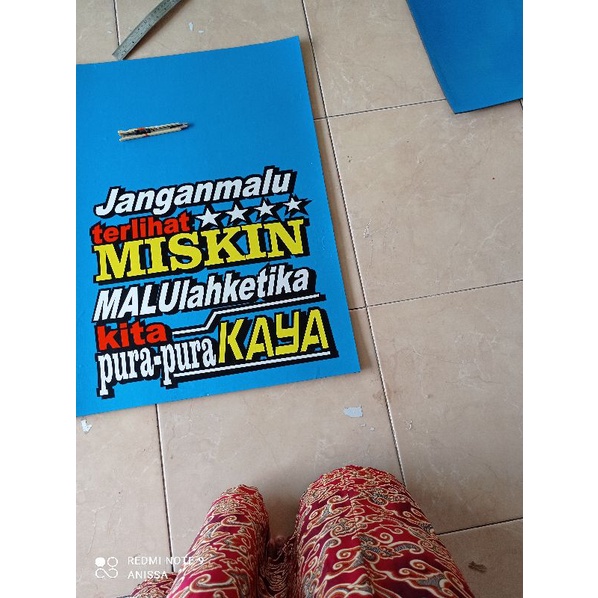 stiker variasi cutting kata-kata lucu dan menarik buat kaca mobil  30cmx25cm 007