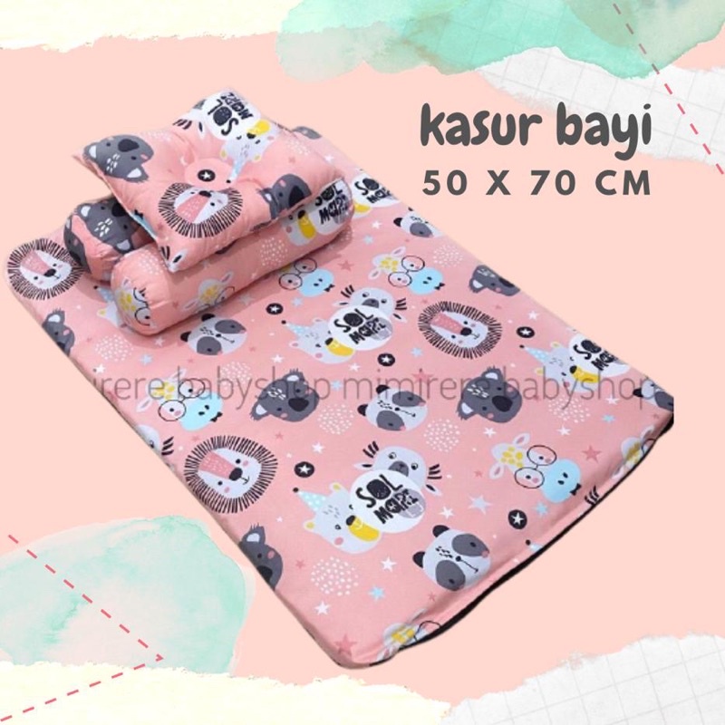 Matras Kasur Bayi Set Bantal Guling Murah