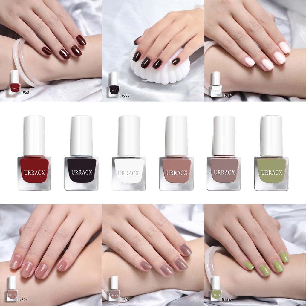 URRACX Kutek Kuteks halal muslimah Kutek Peel Off Kutek Halal Cat Kuku