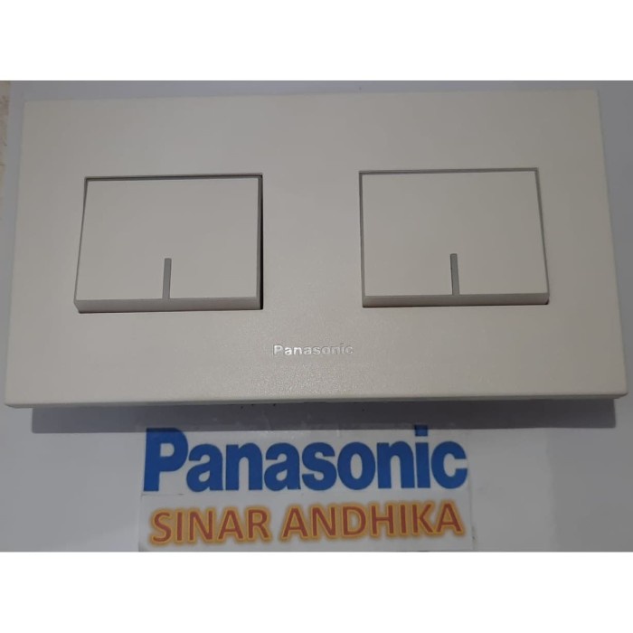 SAKLAR SERI LEBAR INDIKATOR PUTIH STYLE E PANASONIC WESJ 78049W+WESJ 5581