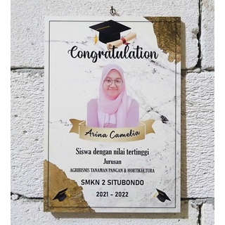 Jual Cetak foto bingkai wisuda/Desain wisuda/Hiasan dinding Kado wisuda