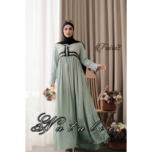 Daster arab FAIRUZ NATALIE Maxi Dress Rayon Super Kekinian