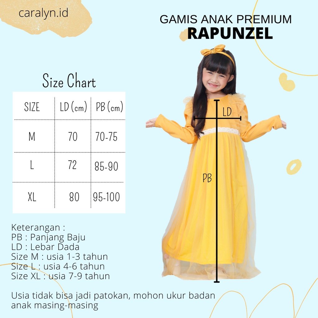 SUPER SALE GAMIS ANAK TERBARU 2023 1-9 TAHUN BAJU MUSLIM ANAK PEREMPUAN SETELAN MUSLIM ANAK PEREMPUAN SUPER PREMIUM DRESS POLOS RENDA RAPUNZEL