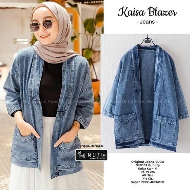 Kaisa blazer jeans snow import jumbo,cardy jeans import