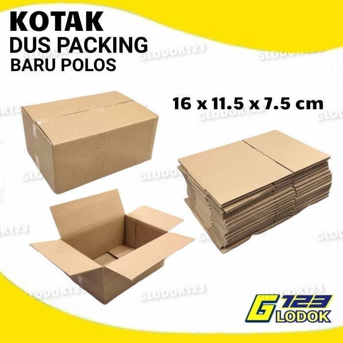 Kardus Packing Box Kotak Dus Karton Bungkus Kemasan Baru Polos