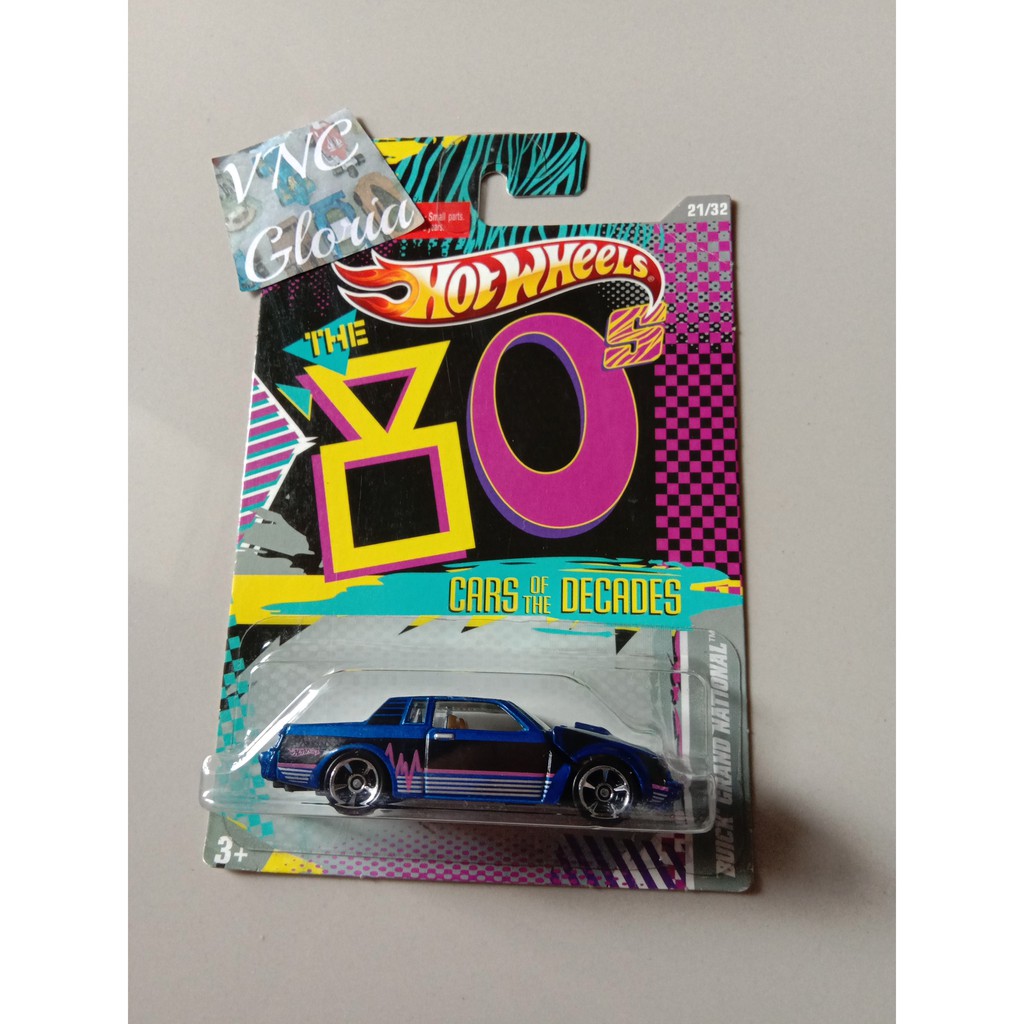 Hot Wheels Buick Grand National Cars Of The Decades 80s Blue Hotwheels HW Koleksi Biru