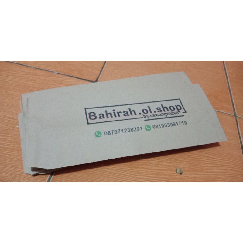 

amplop packing hijab souvenir dll custom design 12x28
