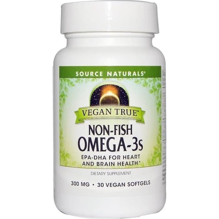 Source Naturals Vegan True Non-Fish Omega-3s 300 mg 30 caps/Omega 3