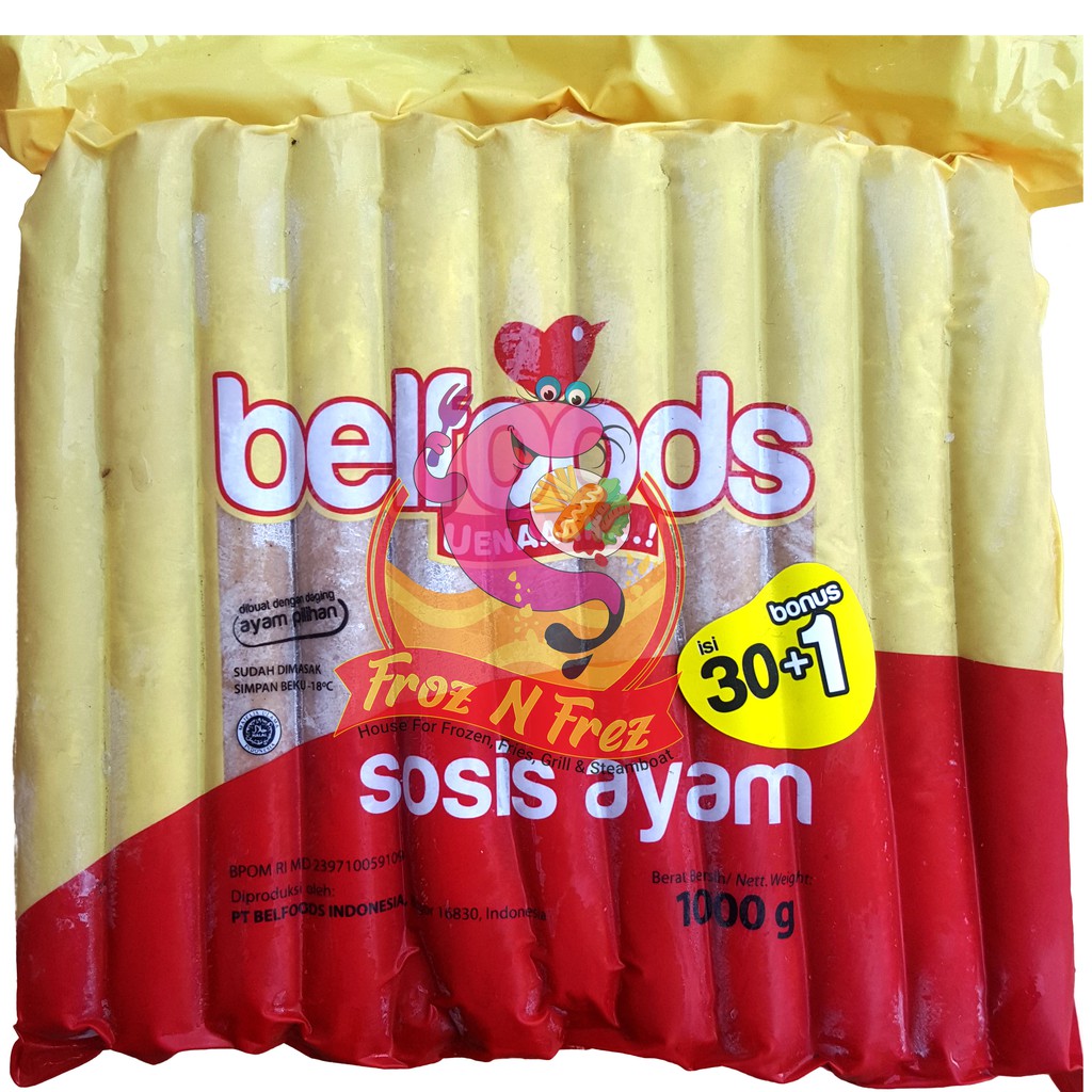 

BELFOODS UENAAAK Sosis Ayam 1000 Gram