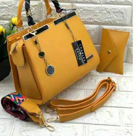 ♥ (Dikirim dari Jakarta) BISA BAYAR DITEMPAT Tas Batam / CK035 Jours Set Dompet (Gantungan CK035) ◄