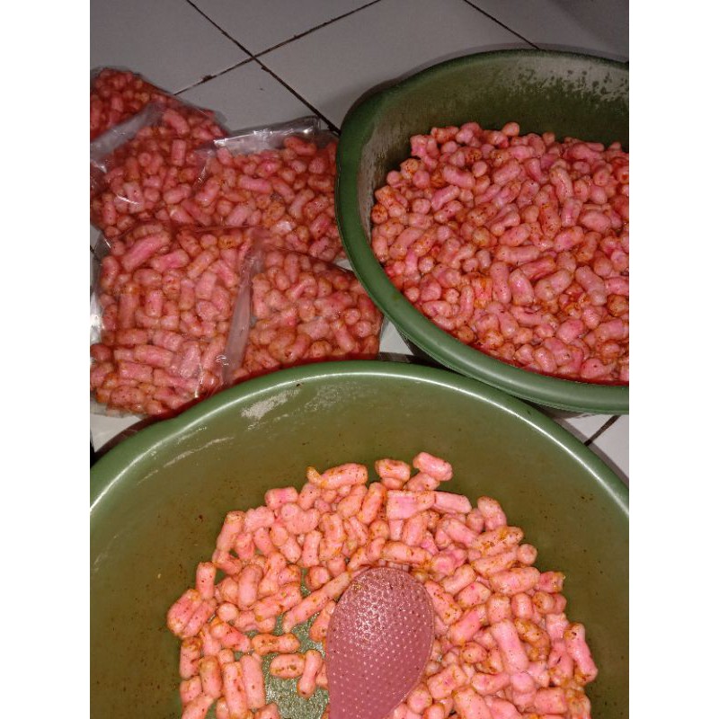 

Kerupuk Oseng Jendil isi 3 bks/kotak/ Oseng Jendil / Kerupuk Pink / Jendil Pedas / Kerupuk Pasir