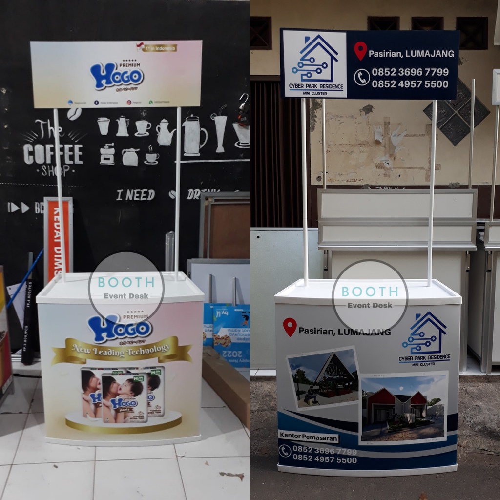 Event Desk PVC - Meja Jualan - Meja Promosi - Booth Portable