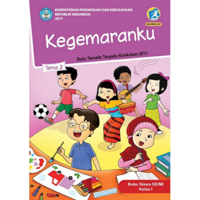 Buku Pelajaran SD / MI Tematik Kelas 1 Tema 1, 2, 3, 4, 5, 6, 7, 8 dan Agama Islam-Kelas 1 Tema 2