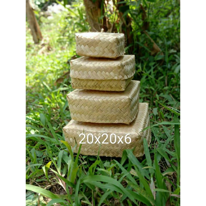 

[ Halodul ] BESEK BAMBU 20×20 / PIPITI MURAH / KOTAK SOUVERNIR/ KOTAK NASI / SARANG WALLET