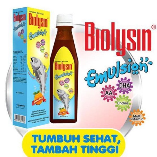 BIOLYSIN EMULSION  JERUK 250ml - Vitamin Anak