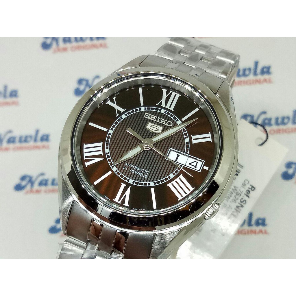 Seiko 5 SNKL33K1 Automatic Brown Dial - Jam Tangan Pria SNKL33