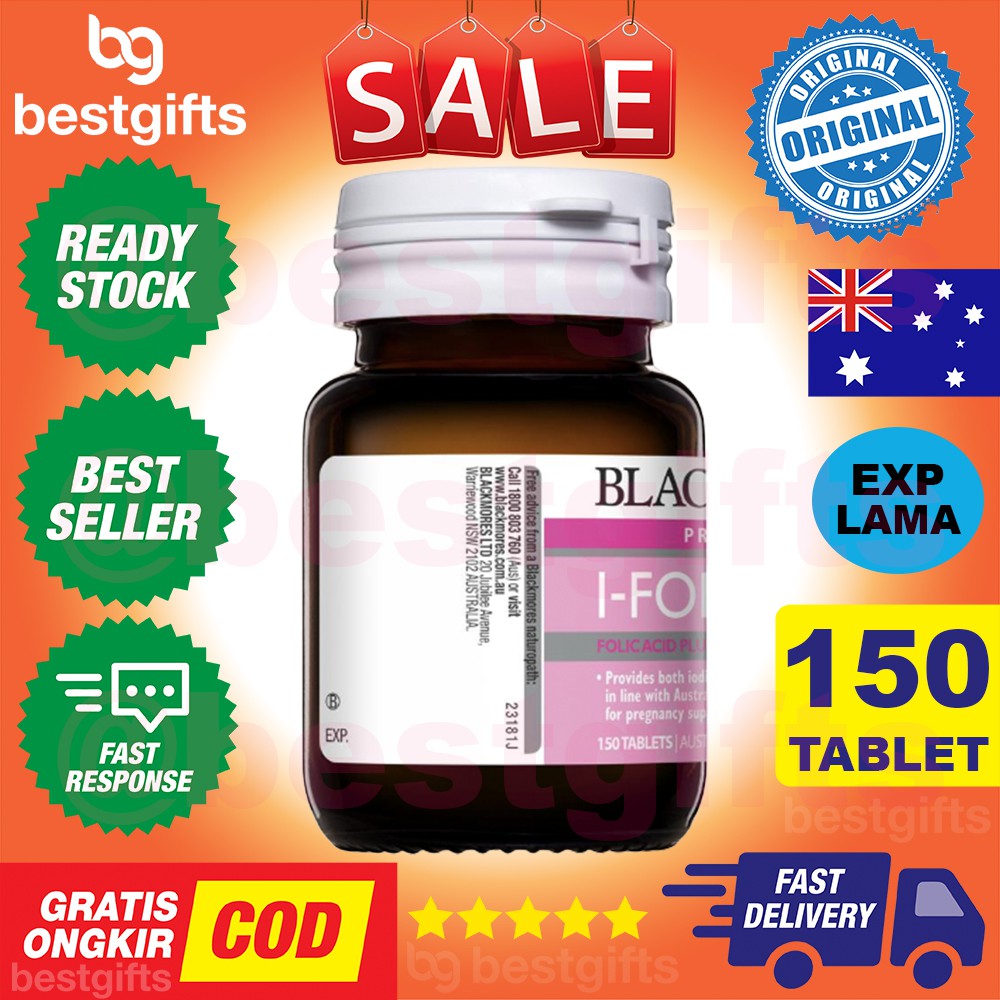 BLACKMORES I-FOLIC I FOLIC IFOLIC SUPLEMEN VITAMIN PREGNANCY PROGRAM IBU HAMIL - 150 TABLET