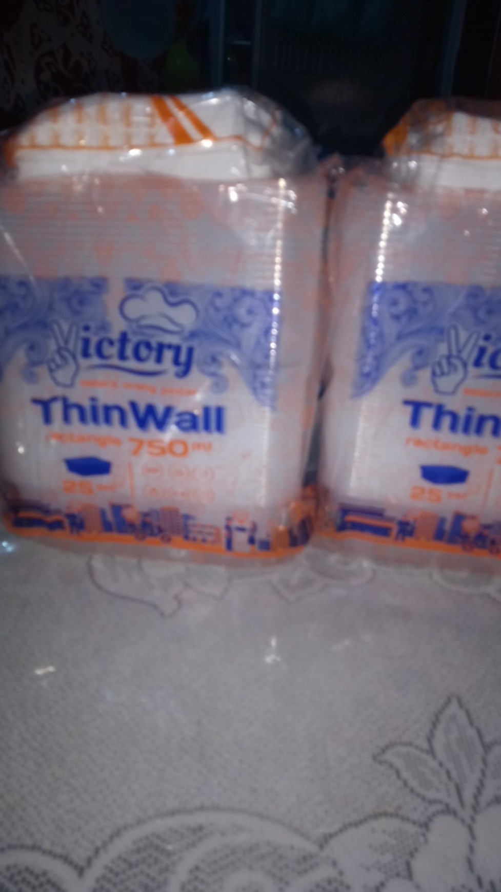 Thinwall Persegi Panjang (rectangle)  750ml/tempat Salad/box Nasi