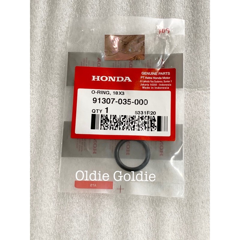 Oring 18x3 Colok Oli Honda All Bebek Sport Win Supra Kirana Karisma Tiger Mega Pro 91307-035-000