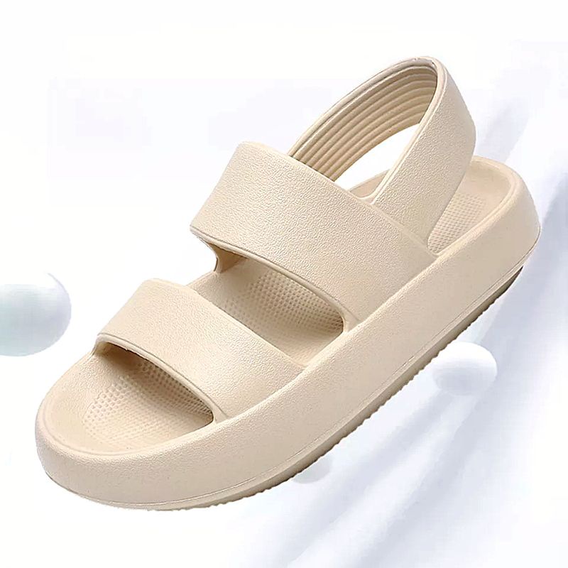 Sandal Wanita Lalisa Tali Belakang / Sandal Sepatu Karet Wanita Slingback Tebal