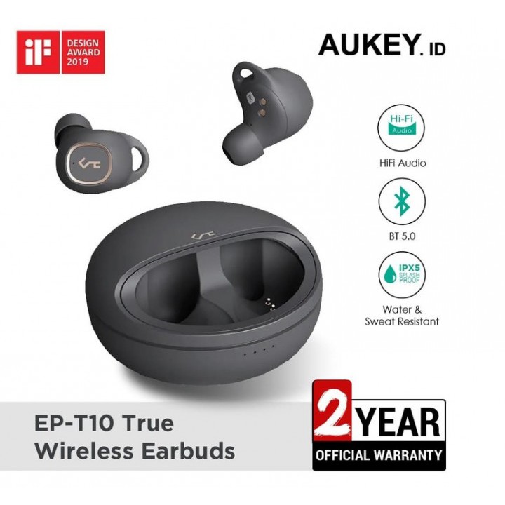 AUKEY EP-T10 KEY SERIES TWS Earbuds with Qi Wireless Charging Case