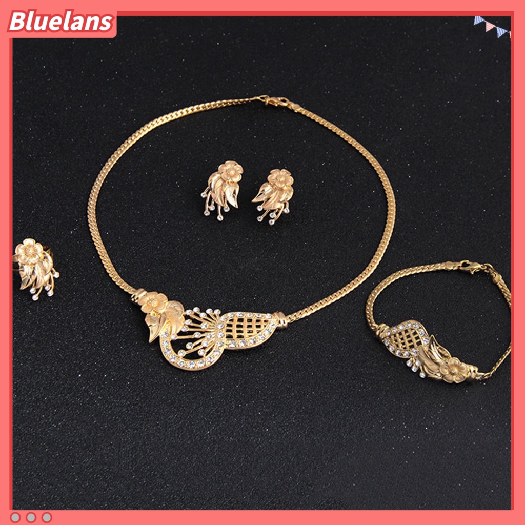 Bluelans Jewelry Set Luxury Exquisite Alloy Fashion Earrings Jewelry Set
