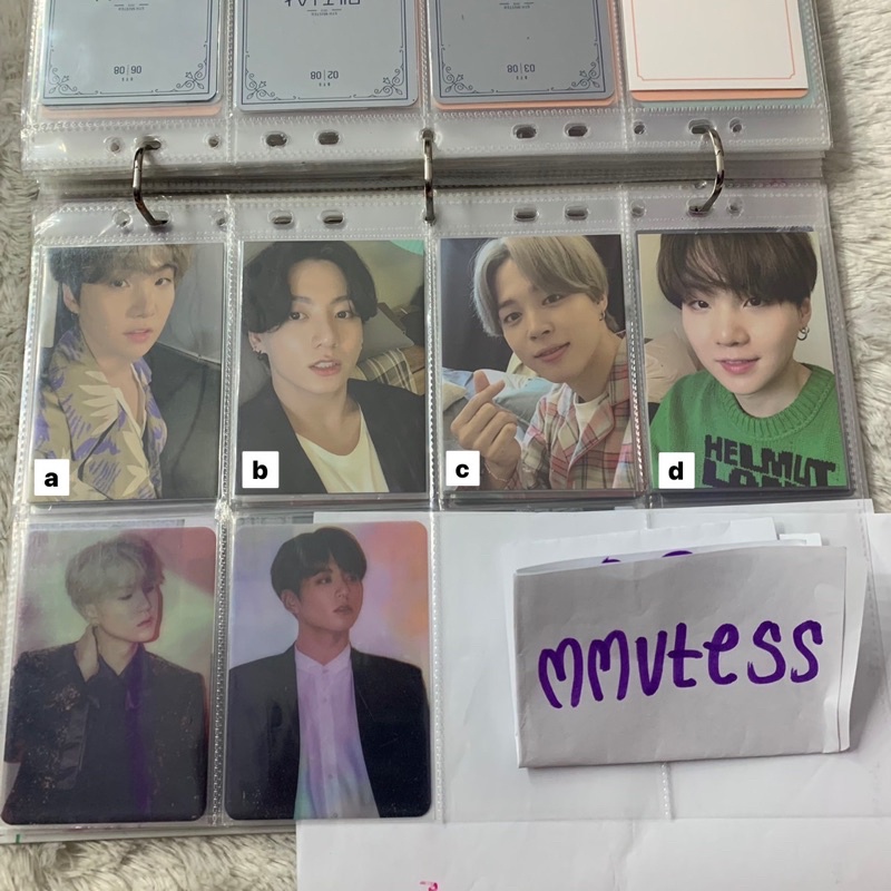 MPC PC PHOTOCARD PAJAMAS BE YOONGI SUGA JIMJN JUNGKOOK
