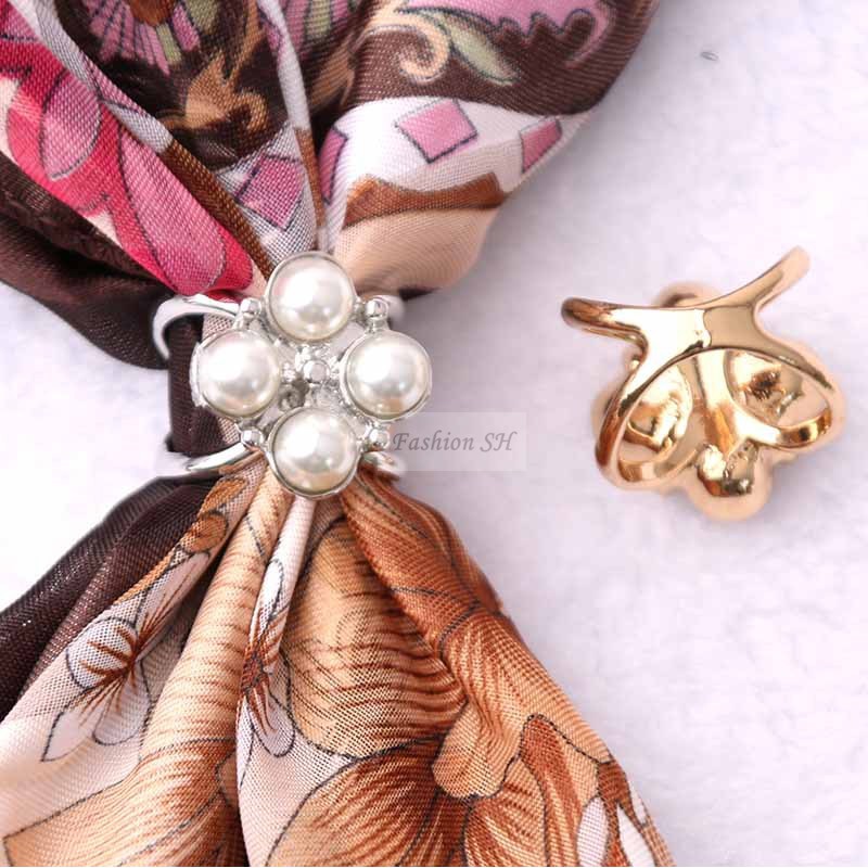 [korea Fashion]Cincin Tudung Brooch Buckle Clip Scarf Ring Collection5