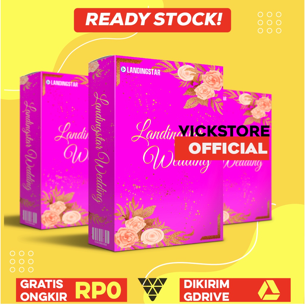 LANDING STAR WEDDING - 125 Template Website Undangan Pernikahan Digital Wordpress Elementor