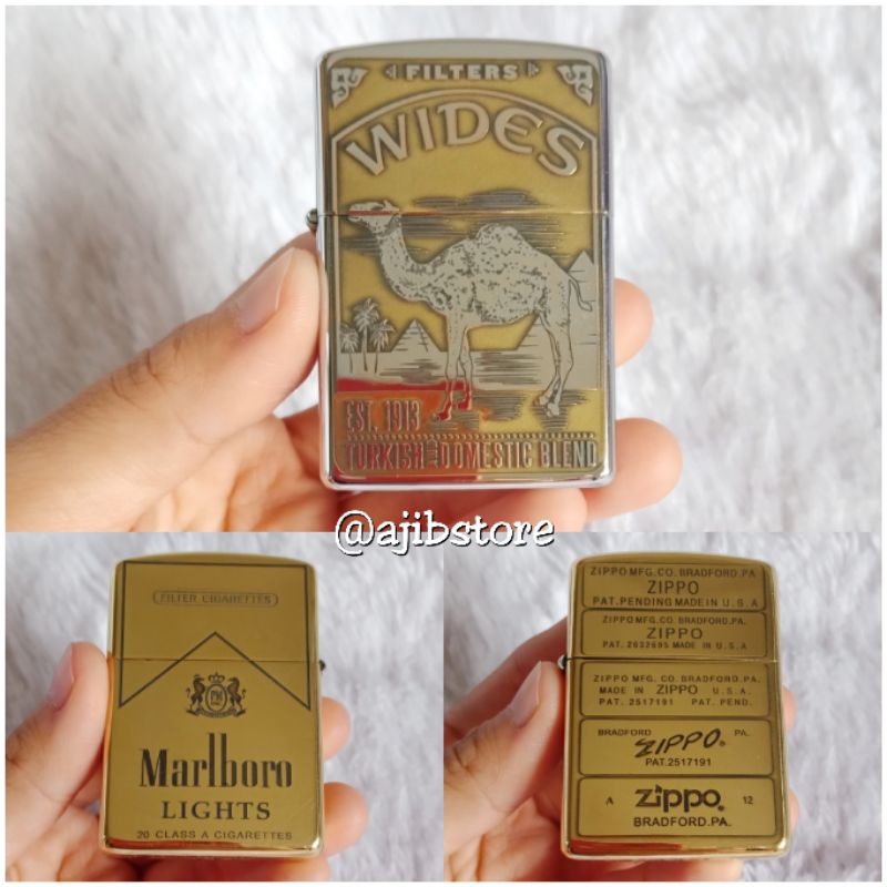 ZIPPO MATE  KOREK ZIPPO MOTIF GOLD