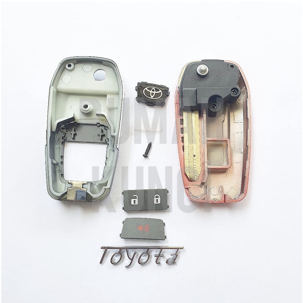 Flip Key BARU Kunci Lipat Cover Mobil Toyota Innova Fortuner Altis