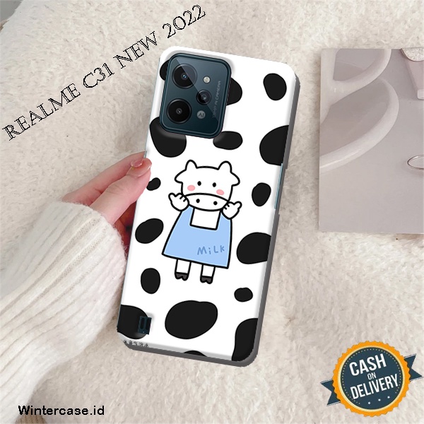 Wintercase Case Realme C31 NEW 2022 Fashion Case Kartun Sapi series Premium Case Hardcase Softcase C