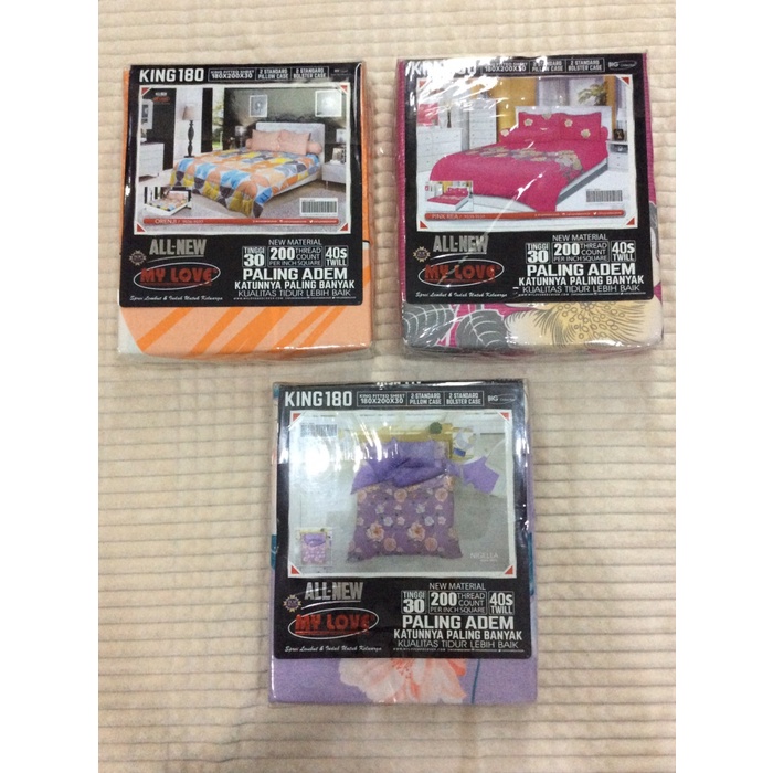 Sprei My Love All New King 180x200 T30 #Bantal#Guling#Sprei#Bedcover#Murah