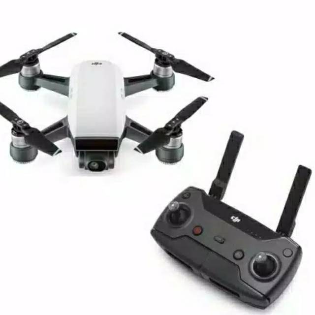 DJI Spark + Remote Control + 2 Baterai CC 20| Drone Fotografi 12MP 2-Axis Mechanical Gimbal