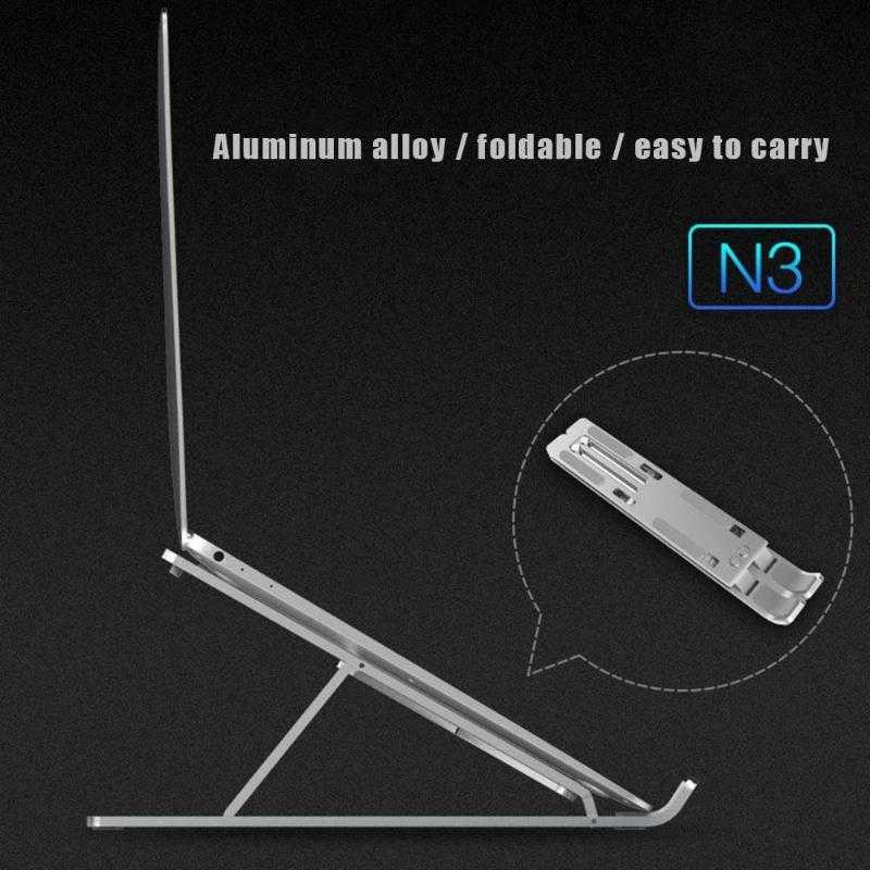 Best Seller ! NUOXI Laptop Stand Aluminium Foldable Adjustable 6 Height - N3