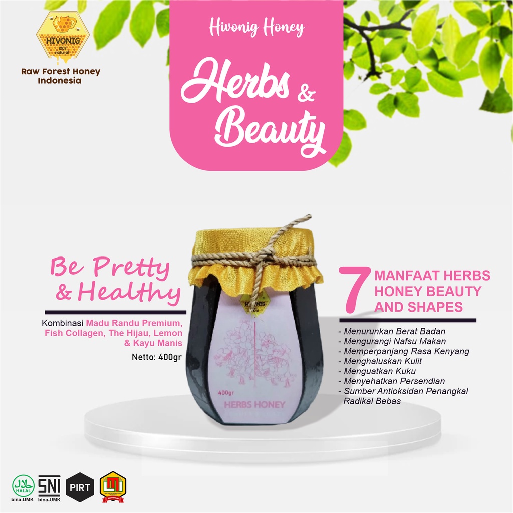 

Madu Premium Hivonig Honey Beauty & Shape 100% Madu Murni untuk Kecantikan dan Awet Muda | 400gr