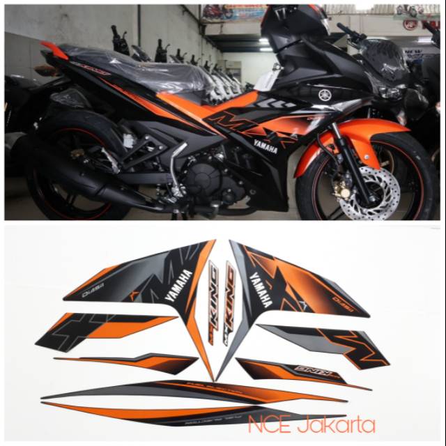 STIKER STRIPING MX KING 2019 HITAM