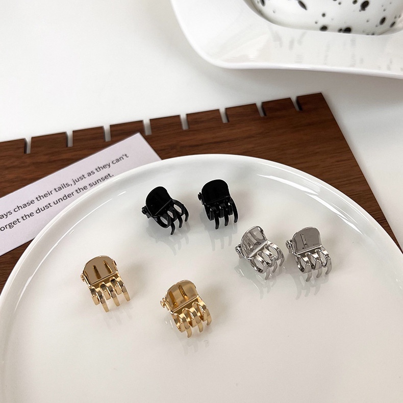 SMALL METAL HAIR CLIP JEPIT BESI MINI RAMBUT PONI GOLD SILVER BLACK HITAM EMAS AKSESORIS RAMBUT KECIL KOREA STYLE KOREAN CUTE SIMPLE